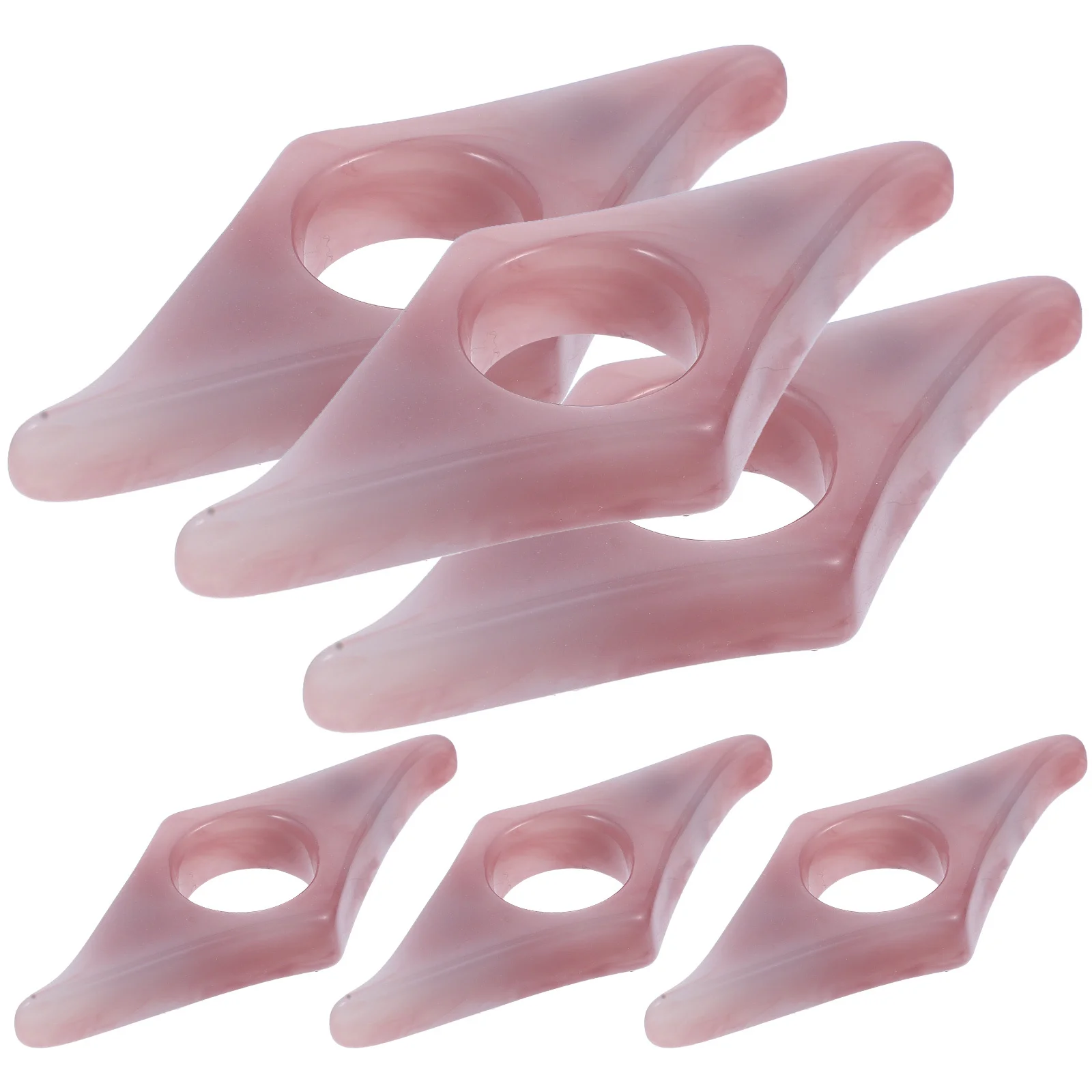 

6pcs Resin Book Page Holder Thumb Ring Bookmark For Reading Support Smooth Household Page Spreader Reading Accessories