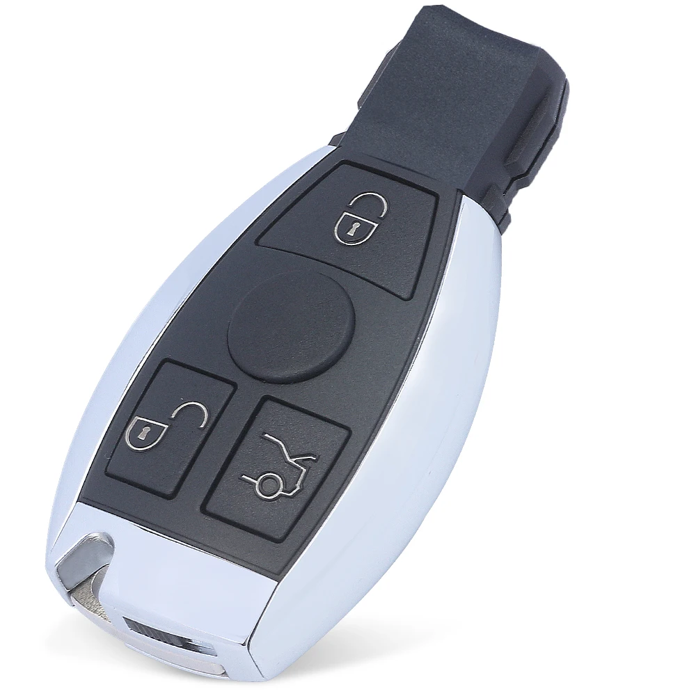 KEYECU per Mercedes-Benz BGA Custodia a conchiglia per chiave remota sostitutiva a 3 pulsanti / 4 pulsanti Smart Shell Fob