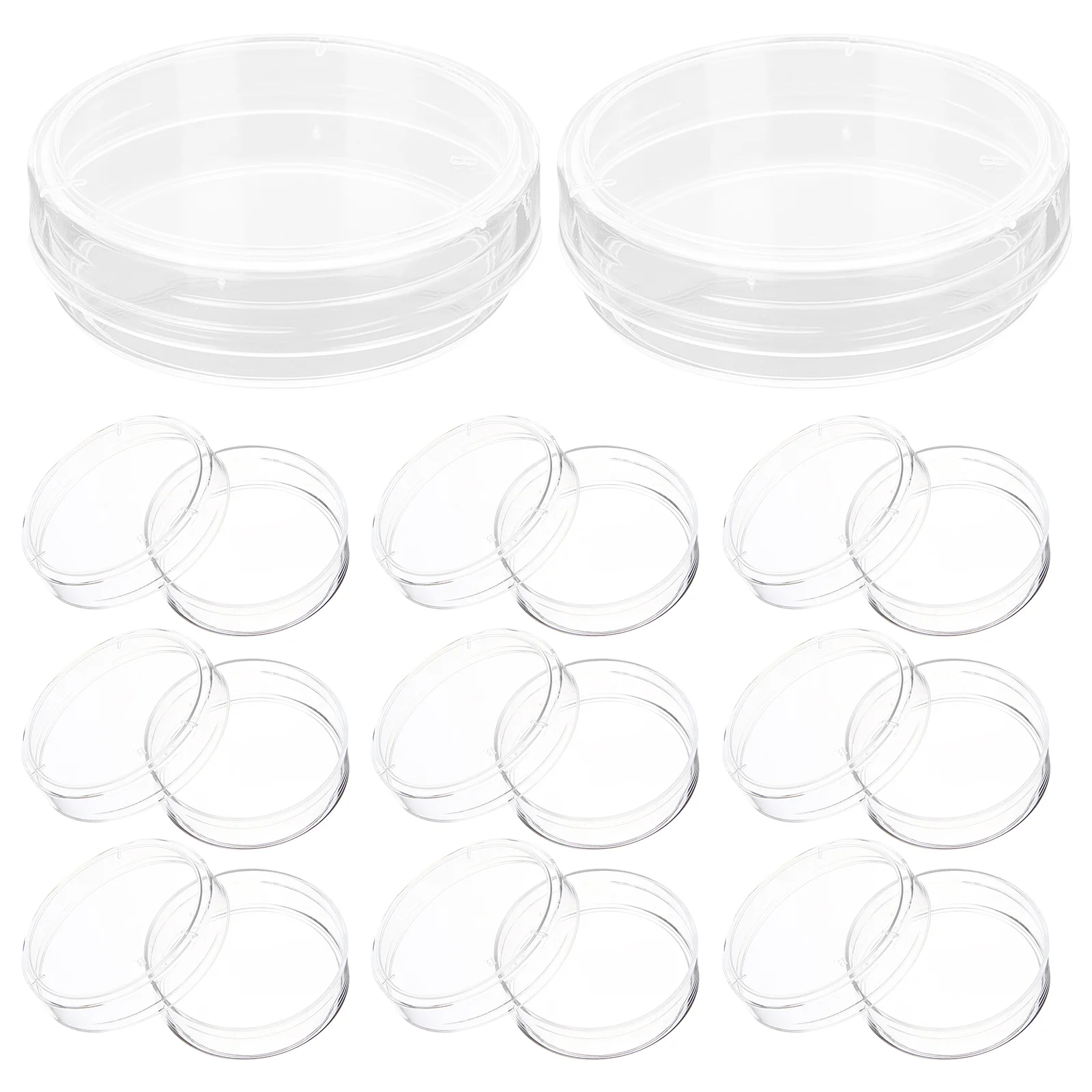 

Plastic Petri Dish with Lid Tissue Culture Pouring Agar Plates Science Experiment Supplies Science Laboratory Clear Petri Dishes