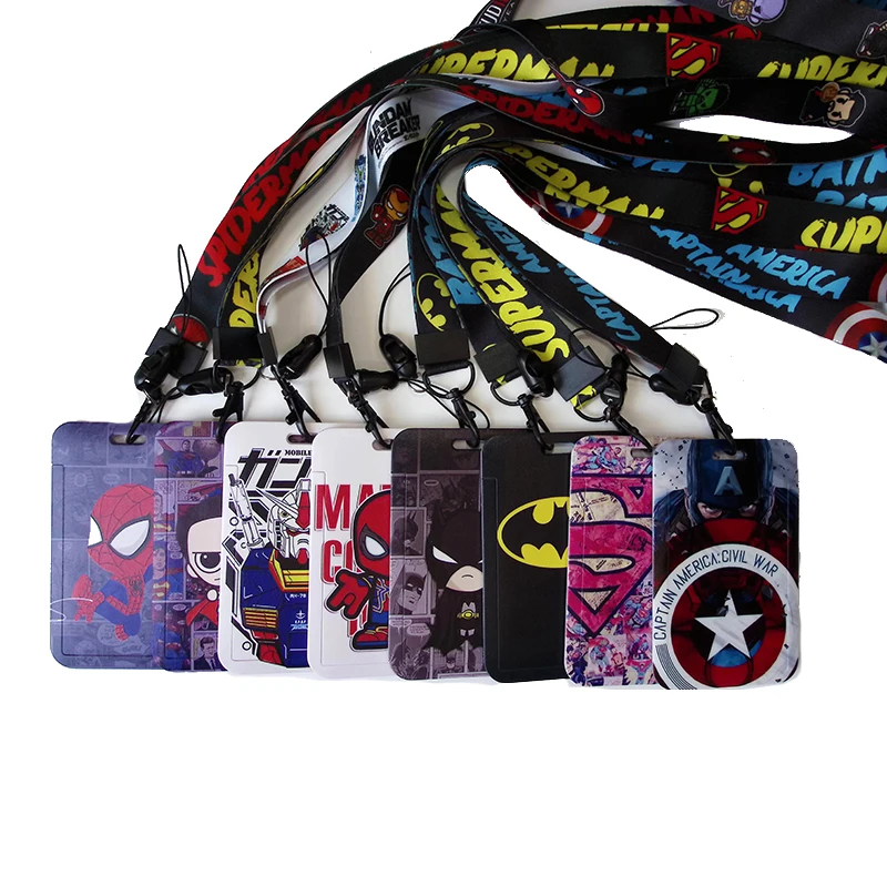 Anime Credential HolderCool Keychain Lanyard For Keys ID Card Sleeve Badge Holder Cartoon Keyring Neck Straps Phone Rope