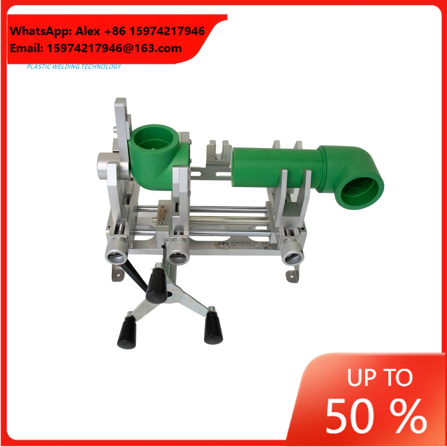 20-63mm Portable Socket Fusion PPR Welding Machine With 3 Clamp