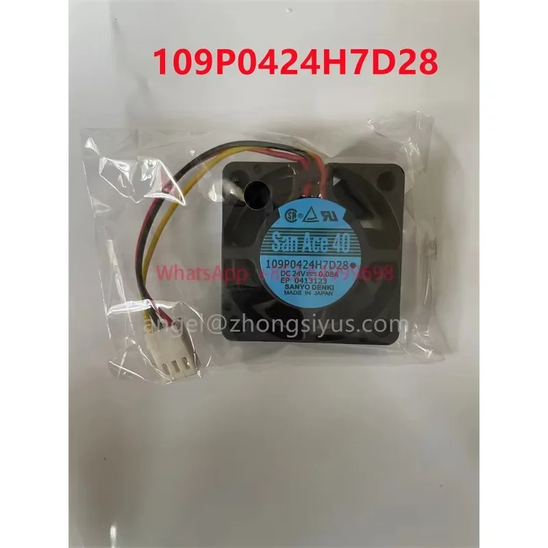 

109P0424H7D28 Original new SANYO Cooling Server Fans For P/N: A90L-0001-0441/39 DC24V 0.08A Server Fan 3pin 45*45*15MM