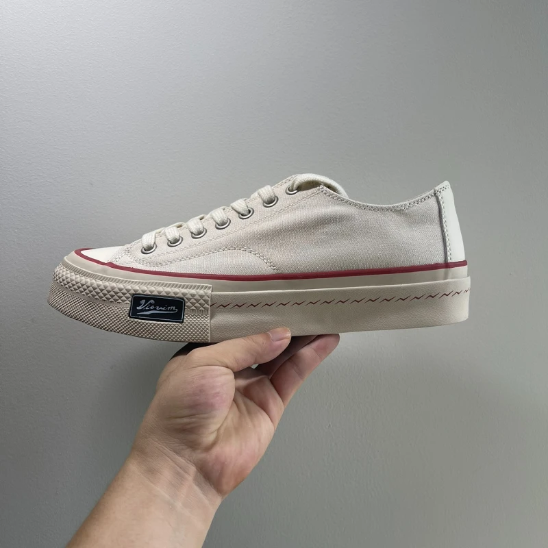 

Кеды VISVIM мужские, Вулканизированная подошва, повседневные холщовые кроссовки, модная обувь