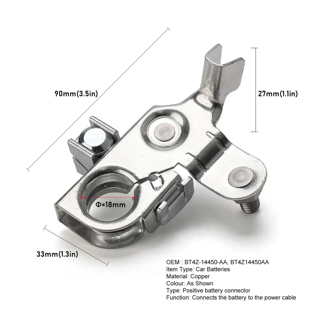 Secure Stud Post Battery Terminals for Ford For F150 2010 2017 For Edge 2011 2019 For Explorer 2011 2018 Easy DIY Install view 2