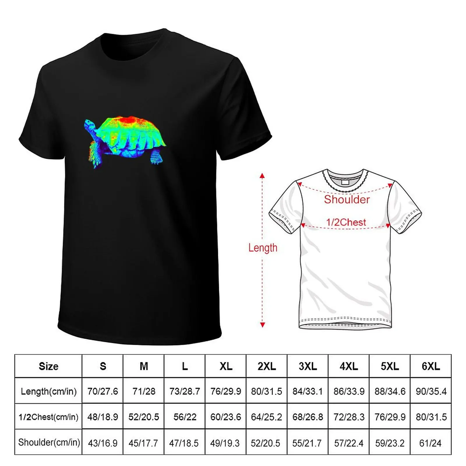 Infrared Sulcata T-Shirt summer top oversizeds blacks hippie clothes shirts men graphic