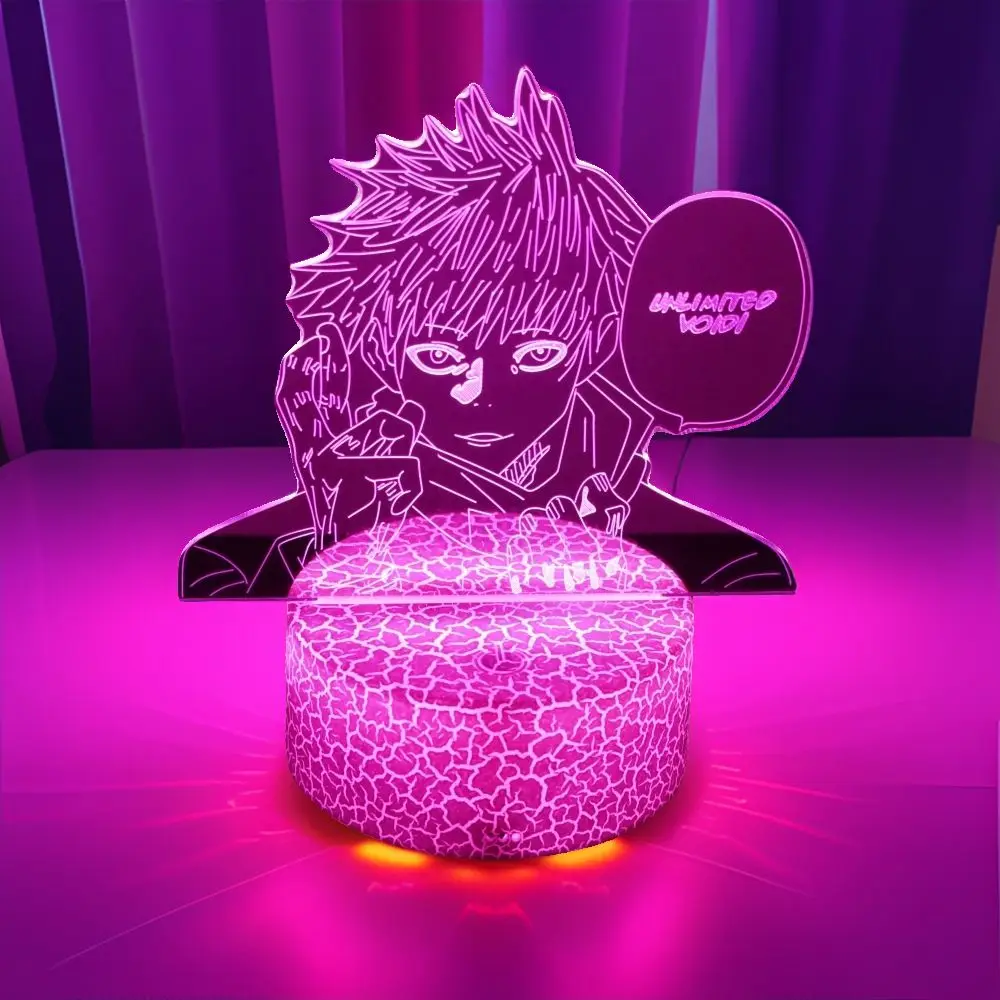 Anime Lamp Jujutsu Kaisen Led Night Light Action figure Satoru Gojo Nightlight Anime Decoration Lamp Bedroom Kids Birthday Gifts