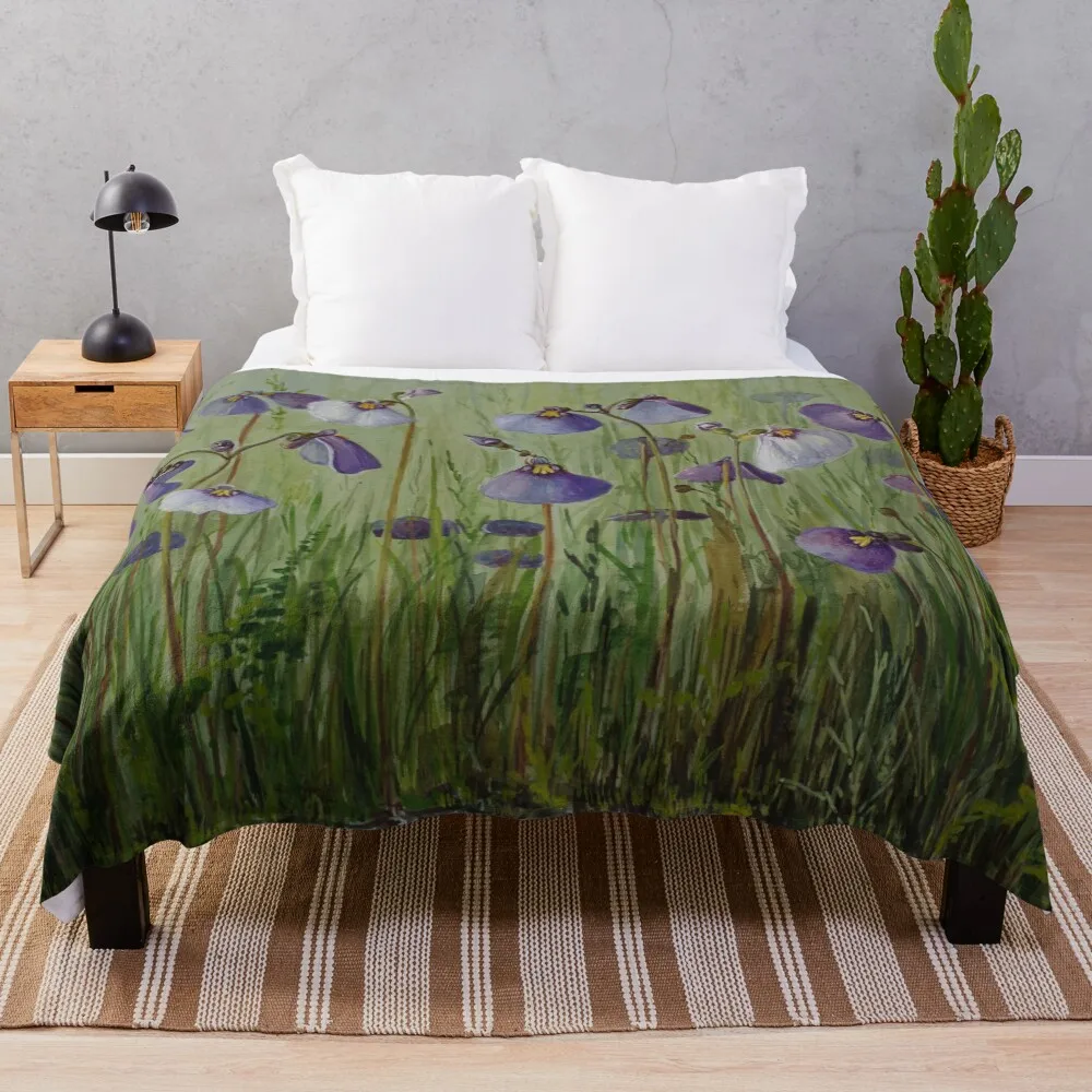 

Utricularia sp. (bladderworts) Throw Blanket