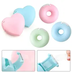 Multi-function Donut/Heart Shaped Eyelash Extension Tapes Cutter Holder Plastic Students Stationery Office Supplies