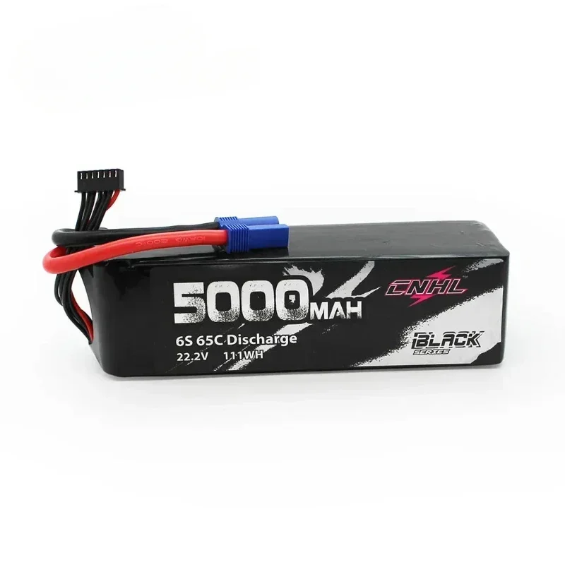 22.2V 6S Lipo Battery 5000mAh 65C Black Series with EC5 Plug for Airplane r  Quadcopter Speedrun Car Boat