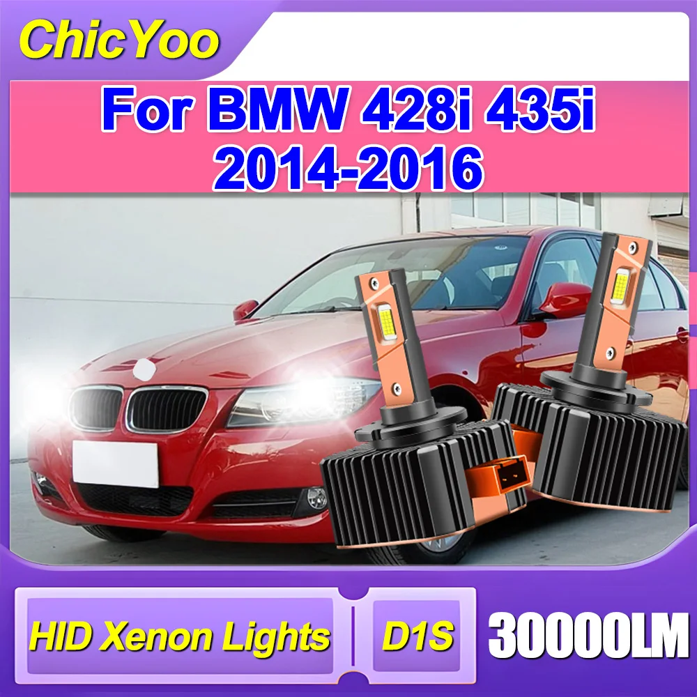 

2 шт. 6000K автомобильные фары Canbus 30000LM мощные светодиодные фары 120 Вт HID ксеноновые фары 12 В для BMW 428i 435i 2014 2015 2016