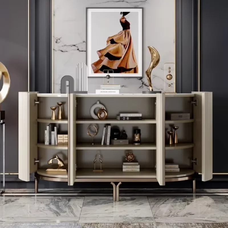 Nordic Kitchen Living Room Cabinet Bathroom Luxury Display Storage Cabinet Shelf Sideboard Armadi Da Soggiorno Home Furniture