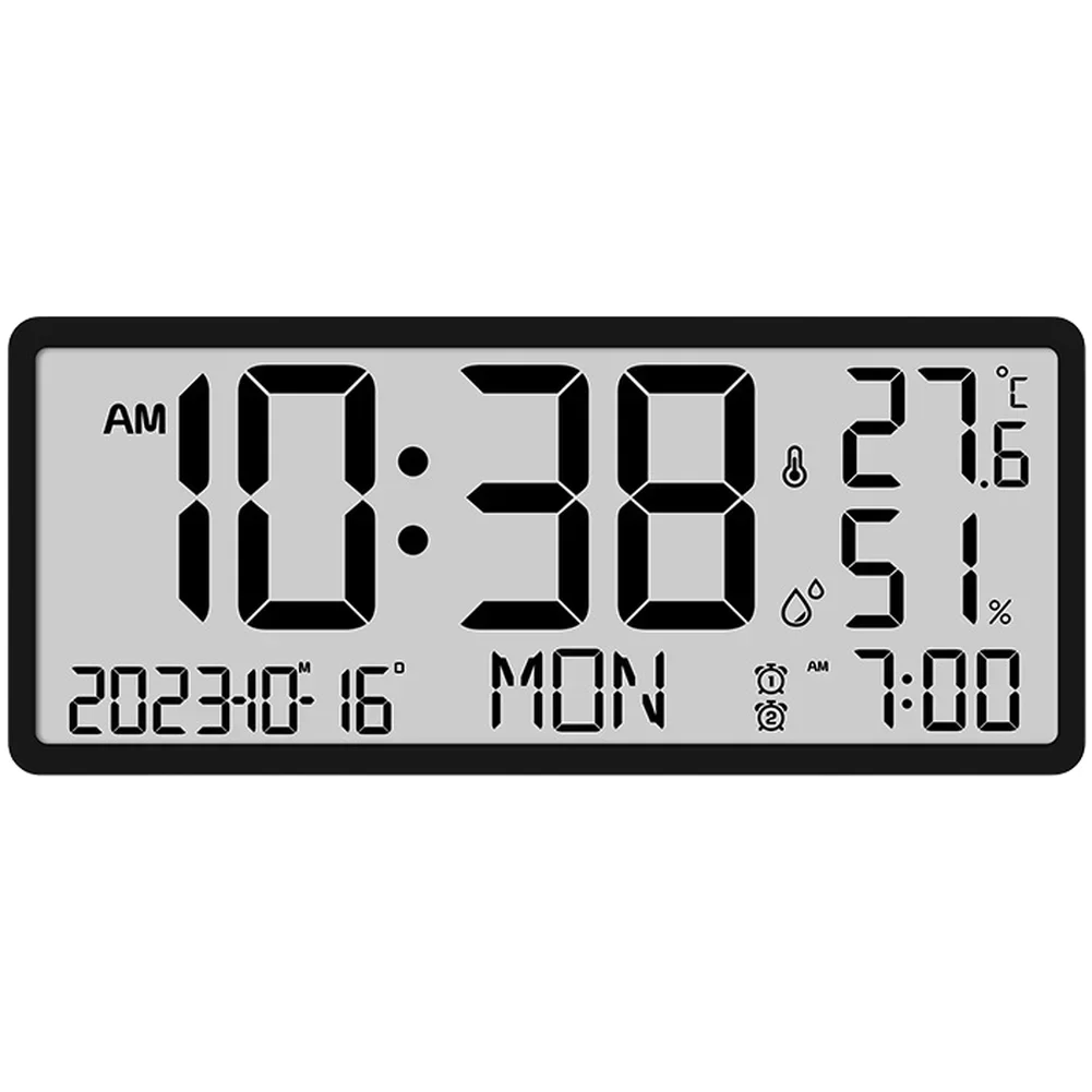 

Современные настенные часы с ЖК-дисплеем, цифровой будильник с большим экраном и термометром, календарь, куб времени, домашний декор, часы, температура, дата