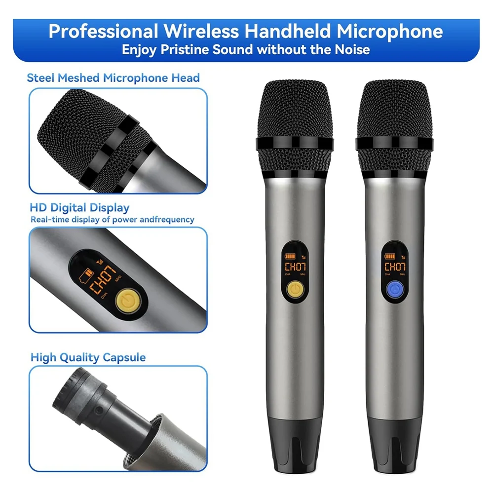 Popular UHF Cordless Wireless Microphone Handheld Dynamic Professional