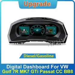New Car LCD Digital Cluster For VW Golf 7 R Golf7 MK7 GTi Passat B8 CC Virtual Cockpit SpeedMeter Dash Screen Instrument Panel