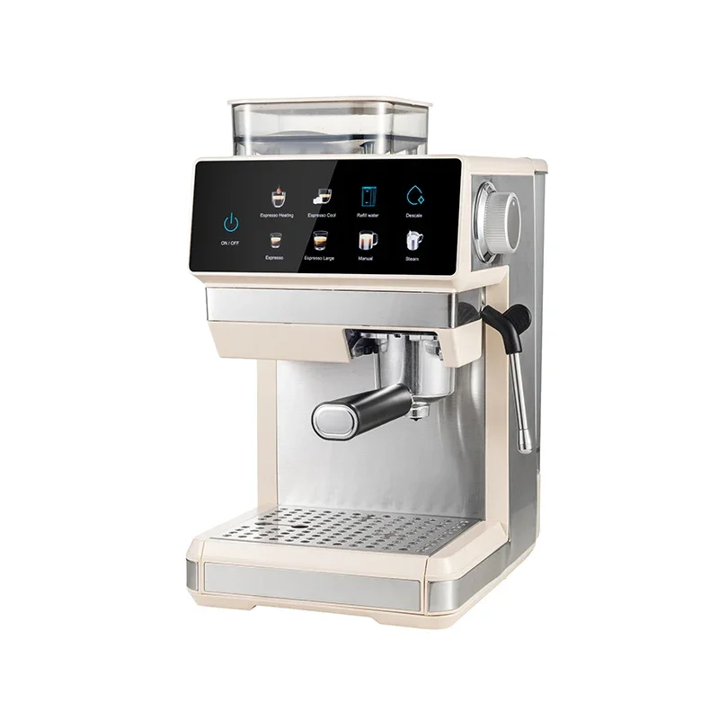 Portable 1350W Professional Espresso Machine With LED Touch Screen And Frother, 20 Bar Pressure, Italian Cold Brew Espresso Mach