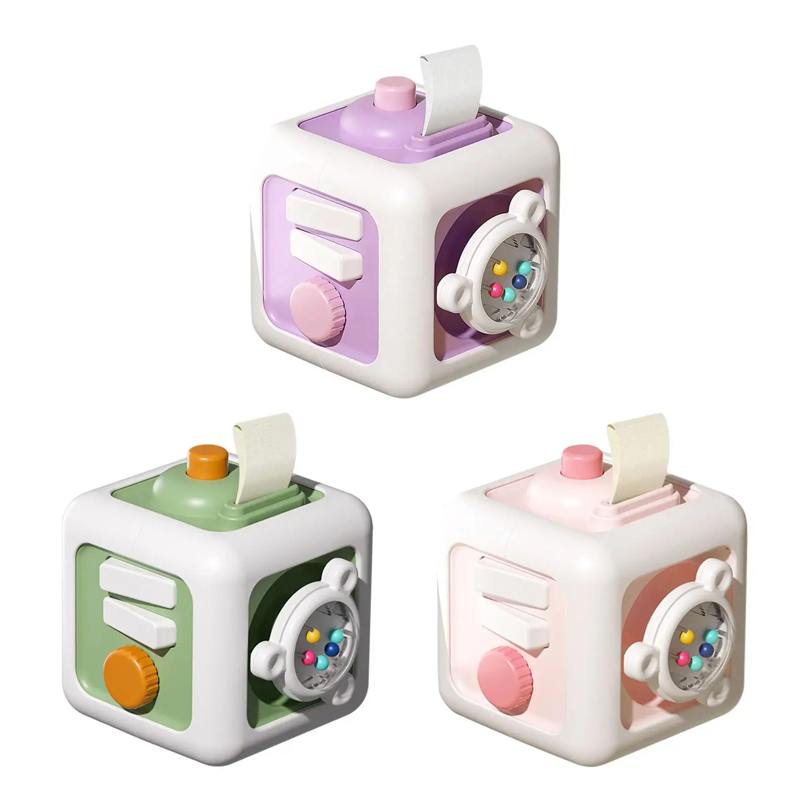 

Baby Busy Cube Fine Motor Skills Montessori Toy Travel Toy Sensory Baby Toy Toddlers Early Education 1-3 Montessori Busy Cube