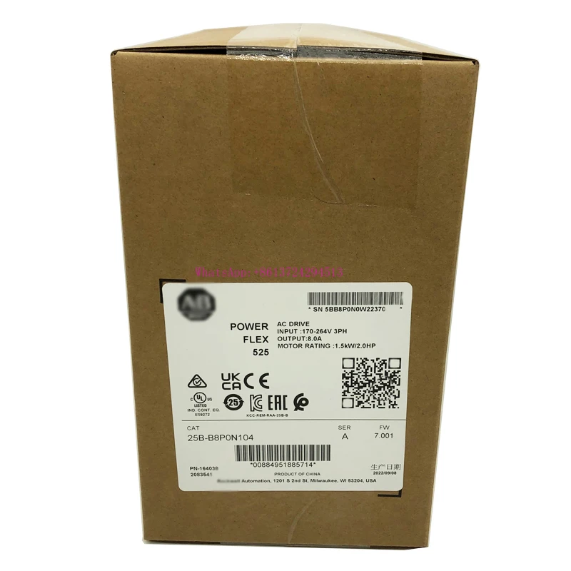 25B-B8P0N104 PowerFlex 525 1.5kW (2Hp) AC Drive 25BB8P0N104 New Original