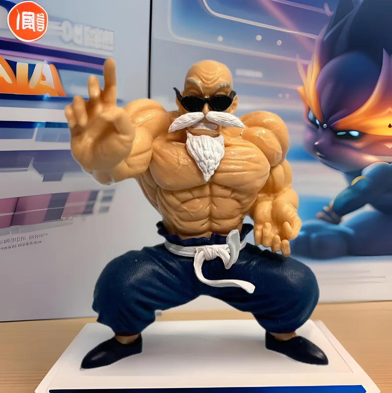 

10cm Anime Dragon Ball Figure Gk Muscle Master Roshi Goku Kame Sennin Figurine Pvc Action Figure Model Children Dolls Gift Toys