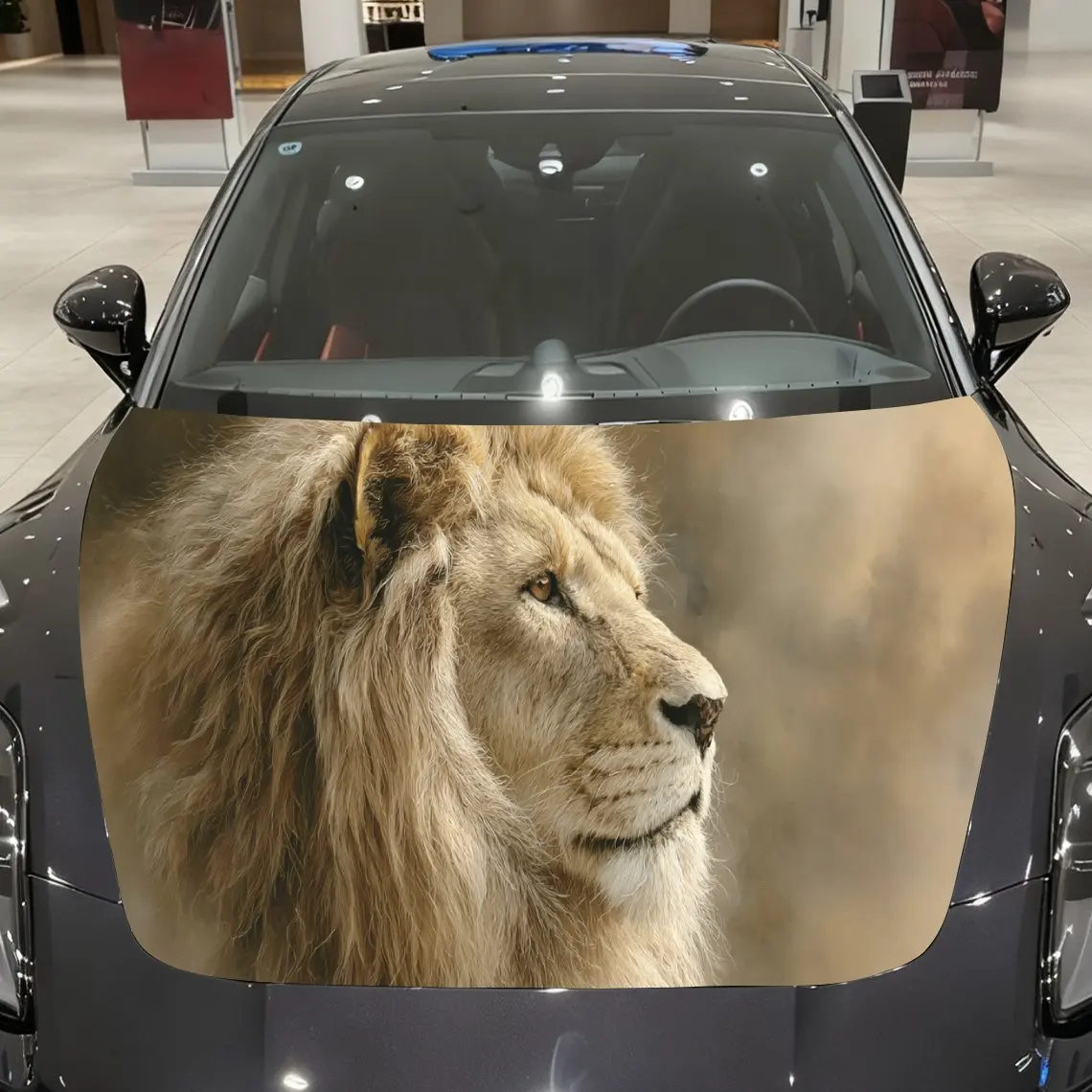 

The profound animal, the lion Car Hood Vinyl Stickers Car Surface Protection Decal Car Decoration Cover Vinyl Wraps Waterproof S