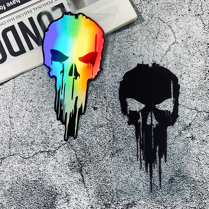 

1 шт. водонепроницаемая виниловая наклейка с изображением черепа для мотоциклетного шлема, декора кузова автомобиля