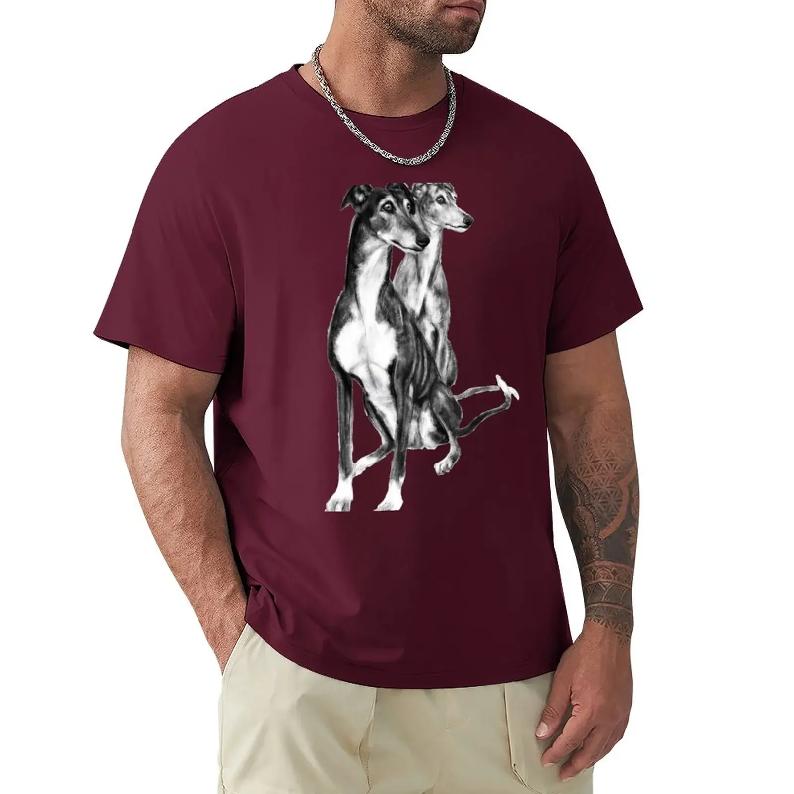 Igor & Evi, Galgo Espagnol T-Shirt sublime summer clothes Short sleeve tee outfits for men cotton funny vintage graphic t shirts