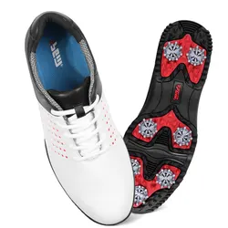 PGM Buty golfowe Męskie wodoodporne skórzane buty z mikrofibry Oddychające buty Kolce Antypoślizgowe trampki Sportowe buty do biegania na świeżym powietrzu