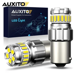 AUXITO 2Pcs 1156 P21W BA15S Canbus Car Bulb 6500K White 1157 P21/5W BAY15D T15 W16W Brake Lights Reverse Lamp DRL for Volkswagen