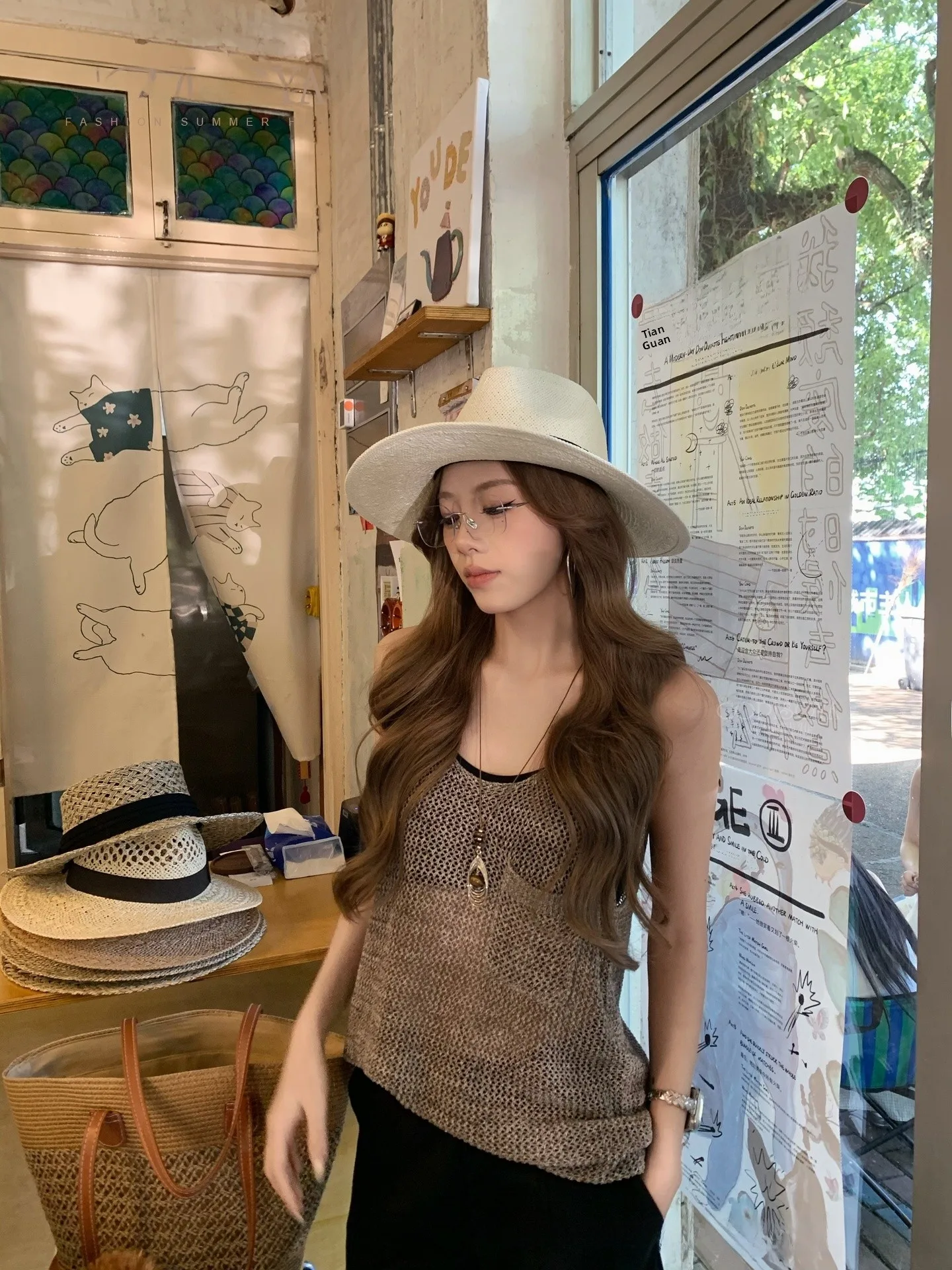 casual-style-panama-straw-hat-jazz-hat-beach-travel-sun-protection-quality-youth-adjustable-round-top-wide-brim-hat-summer