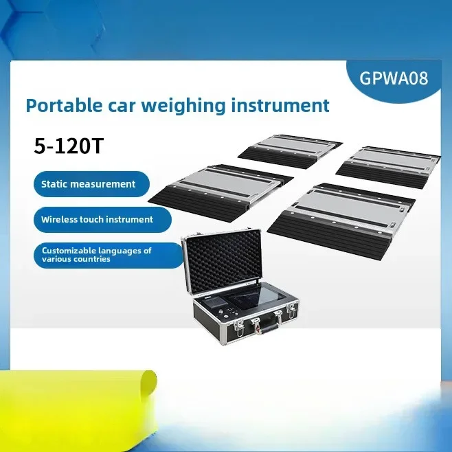 

GPWA08 Wireless dynamic/static weighbridge Portable automobile Vehicle axle load scale Electronic scale for overload 20T