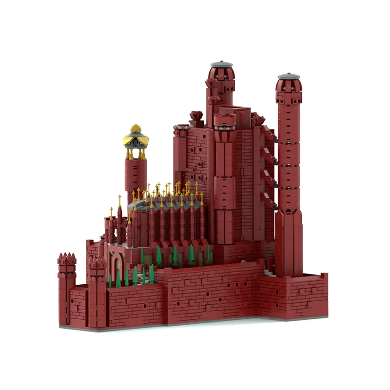 4582Pcs Moc Game of Thrones The Red Keep Medieval Castle Building Blocks Model Architecture Bricks Toys Kids Gifts