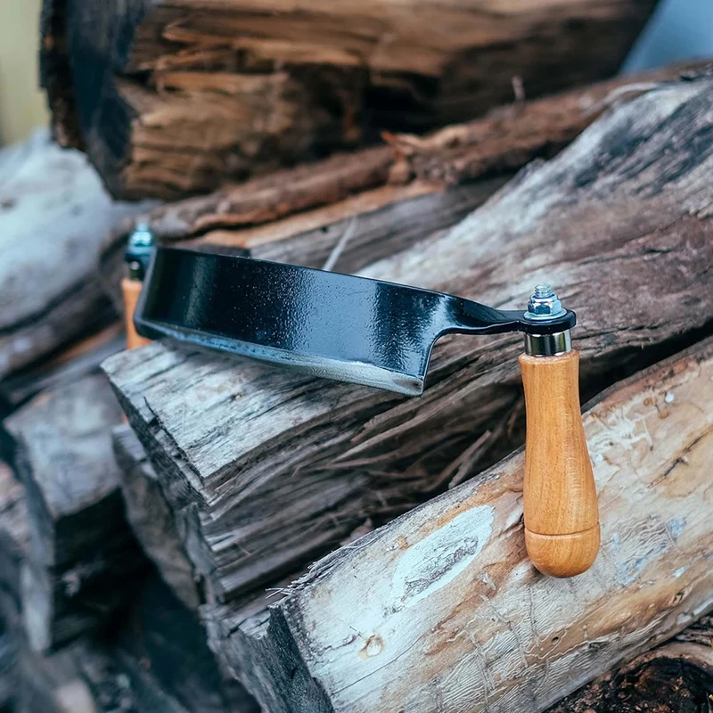 Coltello da disegno curvo da 8 pollici strumento per coltello da barba con disegno curvo strumento manuale per scortecciare la lavorazione del legno