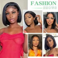 Wholesale Short Human Hair Bundles Brazilian Bone Straight Virgin Human Hair Weave Natural Color Hair Extensions 100g/pc Cheap 6