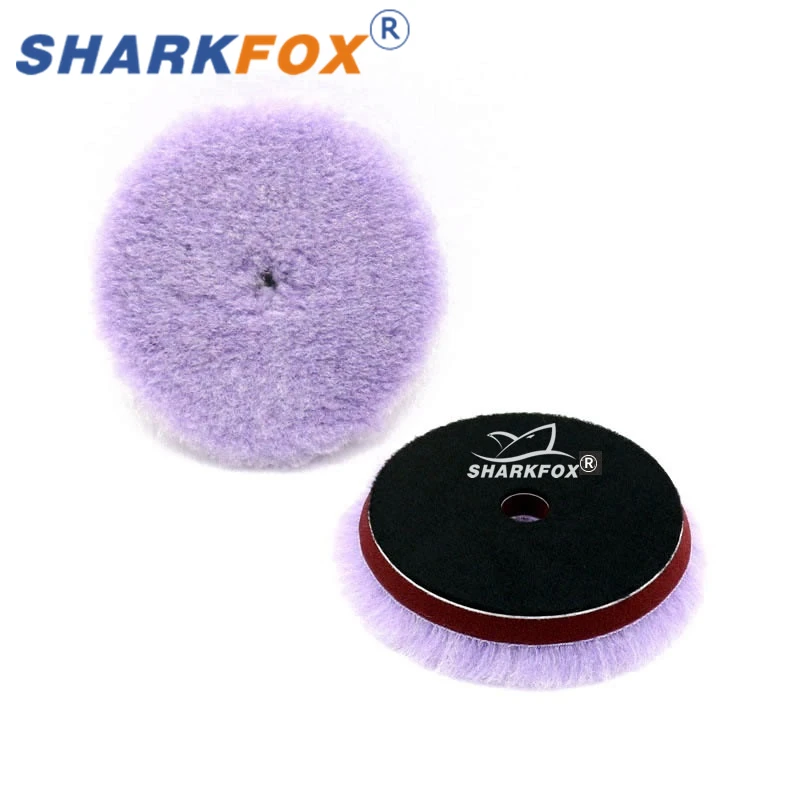 

Sharkfox 5 Pieces/lot 5/6 Inch Wool Polishing Pad High Density Lambs Woollen Polish Buffing Pad Car Polisher Buffing Waxing