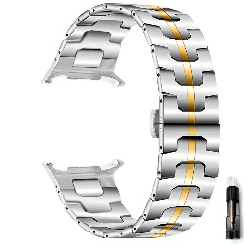 Armor Metal Strap For Samsung Galaxy Watch 8 classic 46mm 44mm 40mm Stainless steel Bracelet correa pulseira Galaxy Watch 8 band