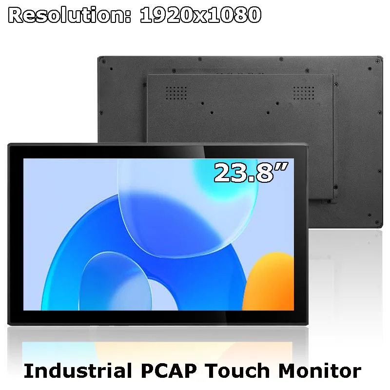 

23.8 Inch Waterproof Industrial Touch Screen Monitor With Resolution 1920x1080 VGA DVI HDMI USB Interface