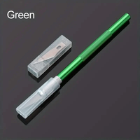 Engraving Non-Slip Metal Scalpel Knife Kit + 50/20/10/5pcs #11 Blades Cutter Craft Knives for Mobile Phone PCB Repair Hand Tools