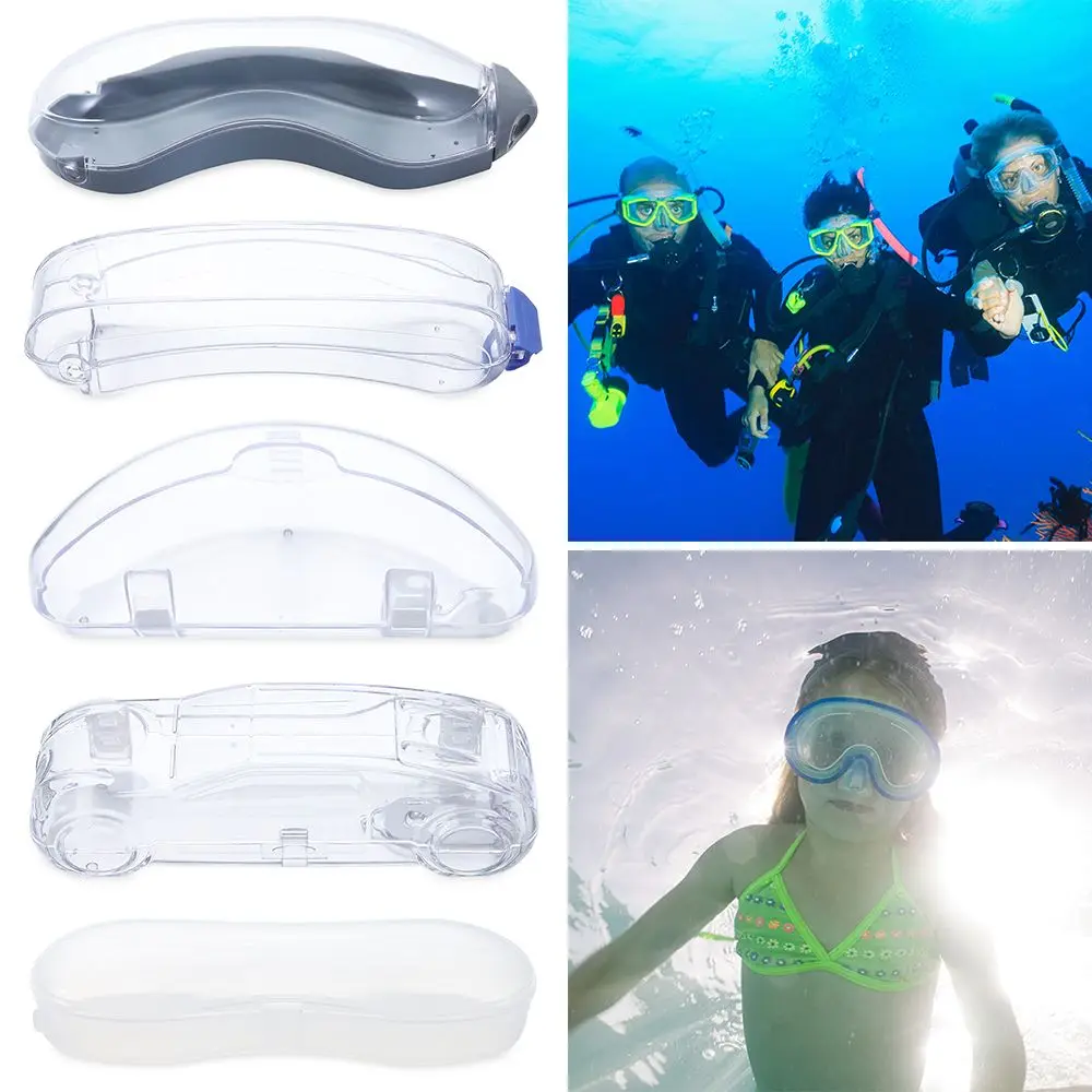 Portable Packing Box Transparent Plastic Swimmming Goggle Case Glasses Box Anti Fog