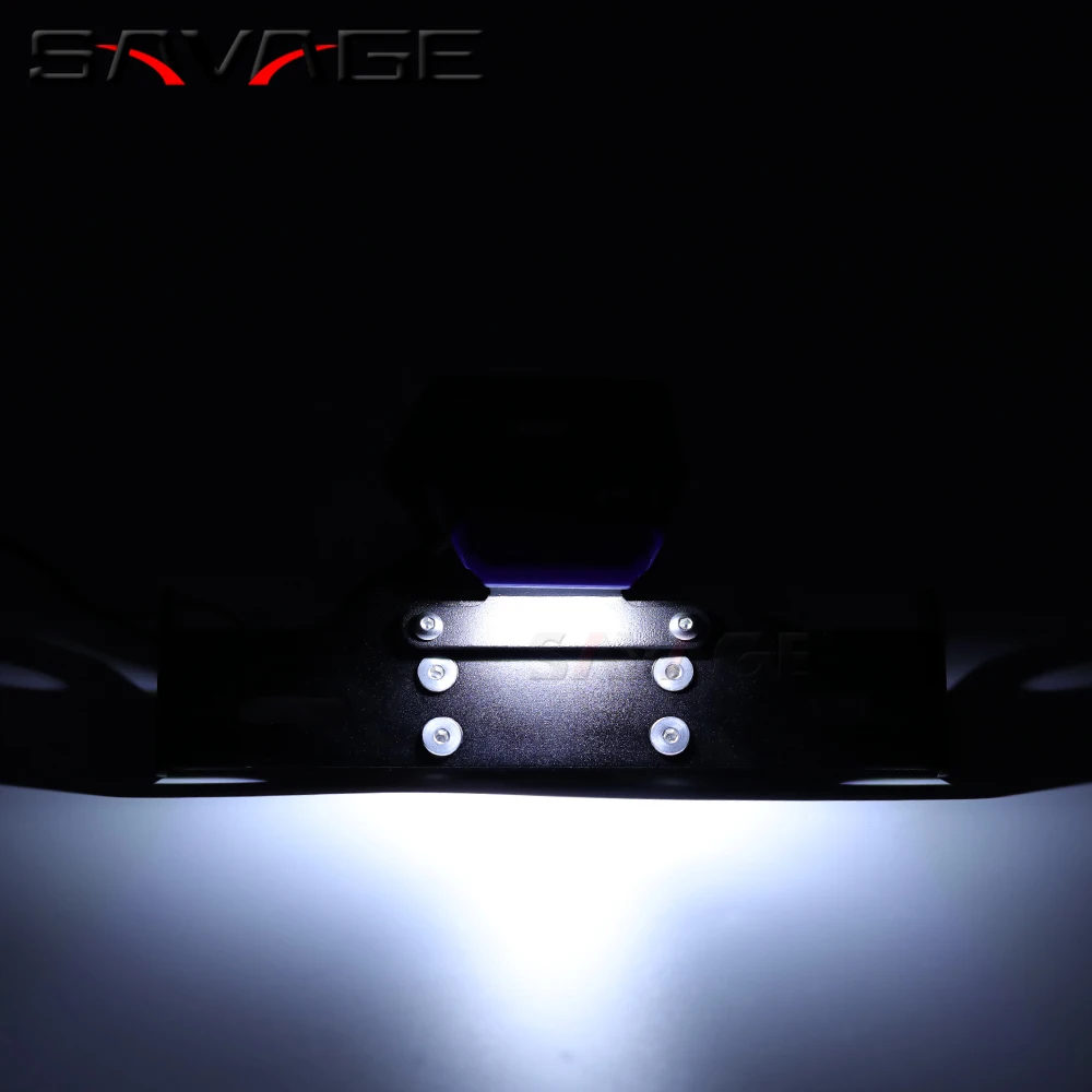 LED Light License Plate Holder For SUZUKI GSXS 750 GSX-S 750 GSX-S 1000 1000F 950 Motorcycle Tail Tidy Fender Bracket Eliminator