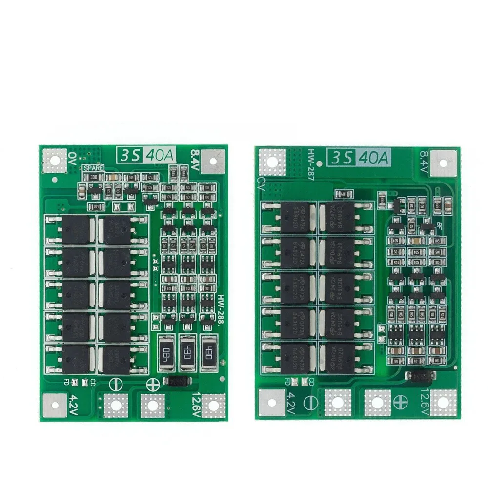 3S 40A Li-ion Lithium Battery Charger Lipo Cell Module PCB BMS Protection Board For Drill Motor 12.6V with Balance