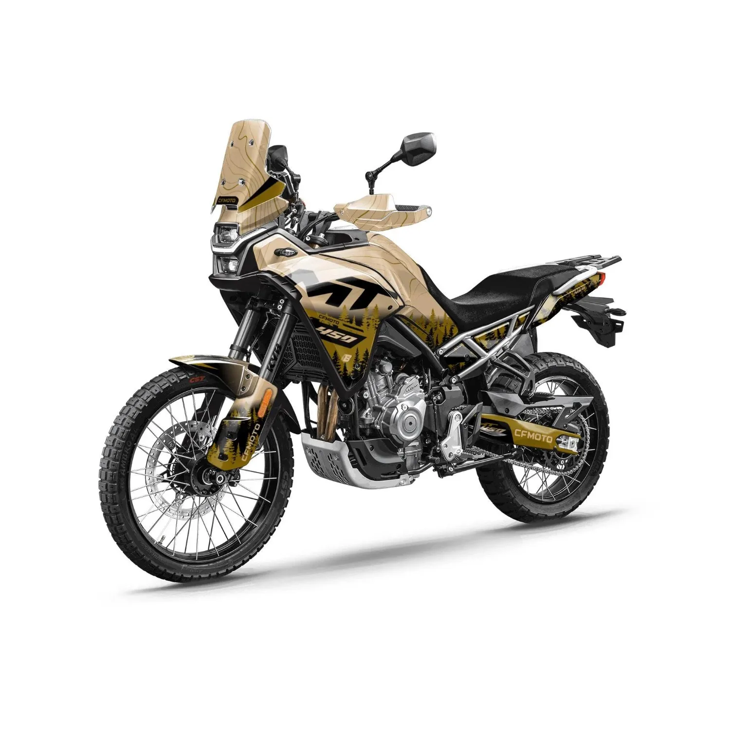 Motorcycle Body Fairing Sticker Decal Protective Street Bike Full Graphic Kit  For CFMOTO 450MT 2024-2026 Design 13