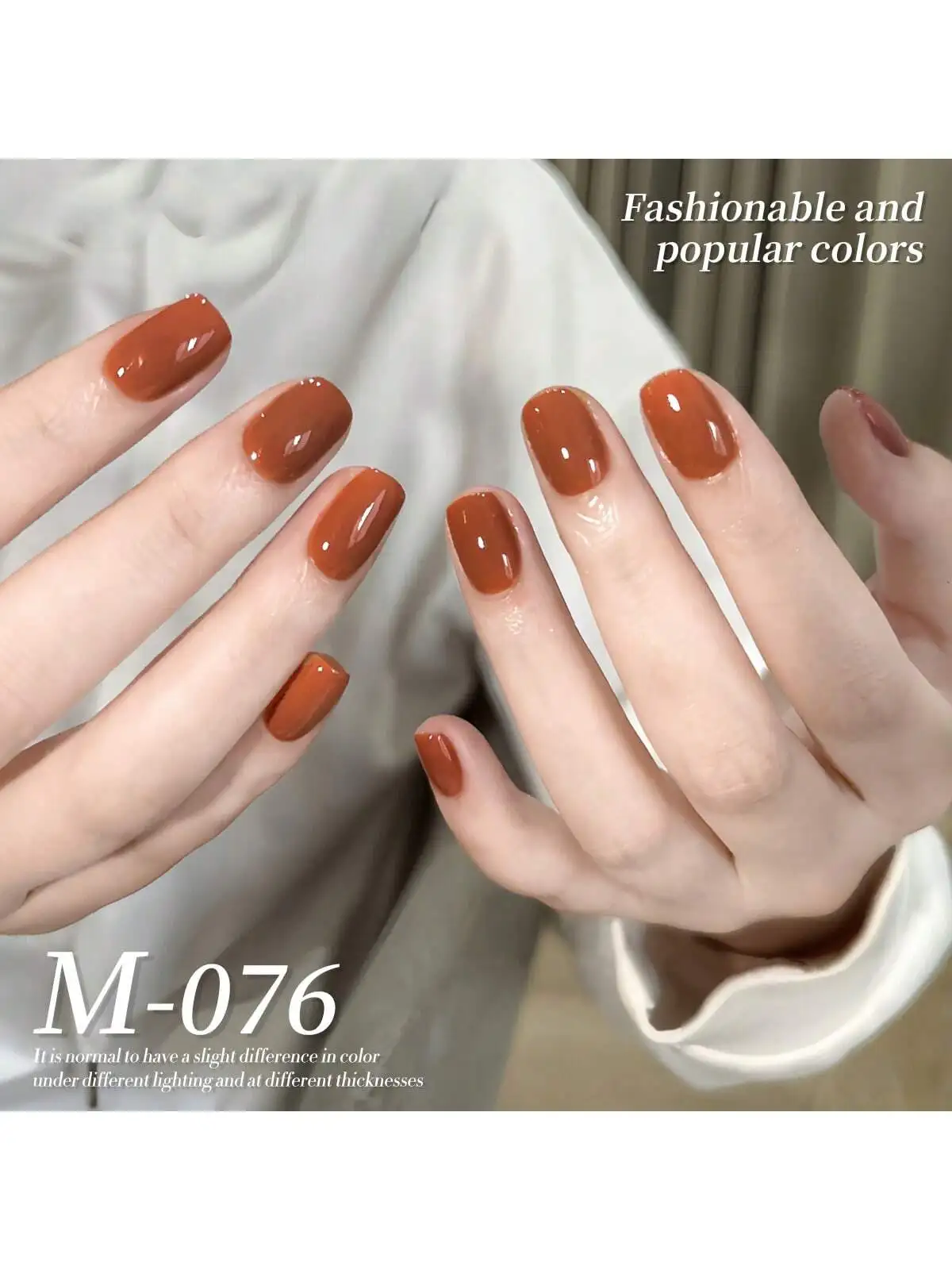 1 قطعة 15 مللي طلاء أظافر جل برتقالي غير معطر نقع قبالة تركيبة LED بالأشعة فوق البنفسجية ، ظلال خضراء شعبية ، هدية مثالية لفصل الربيع #2