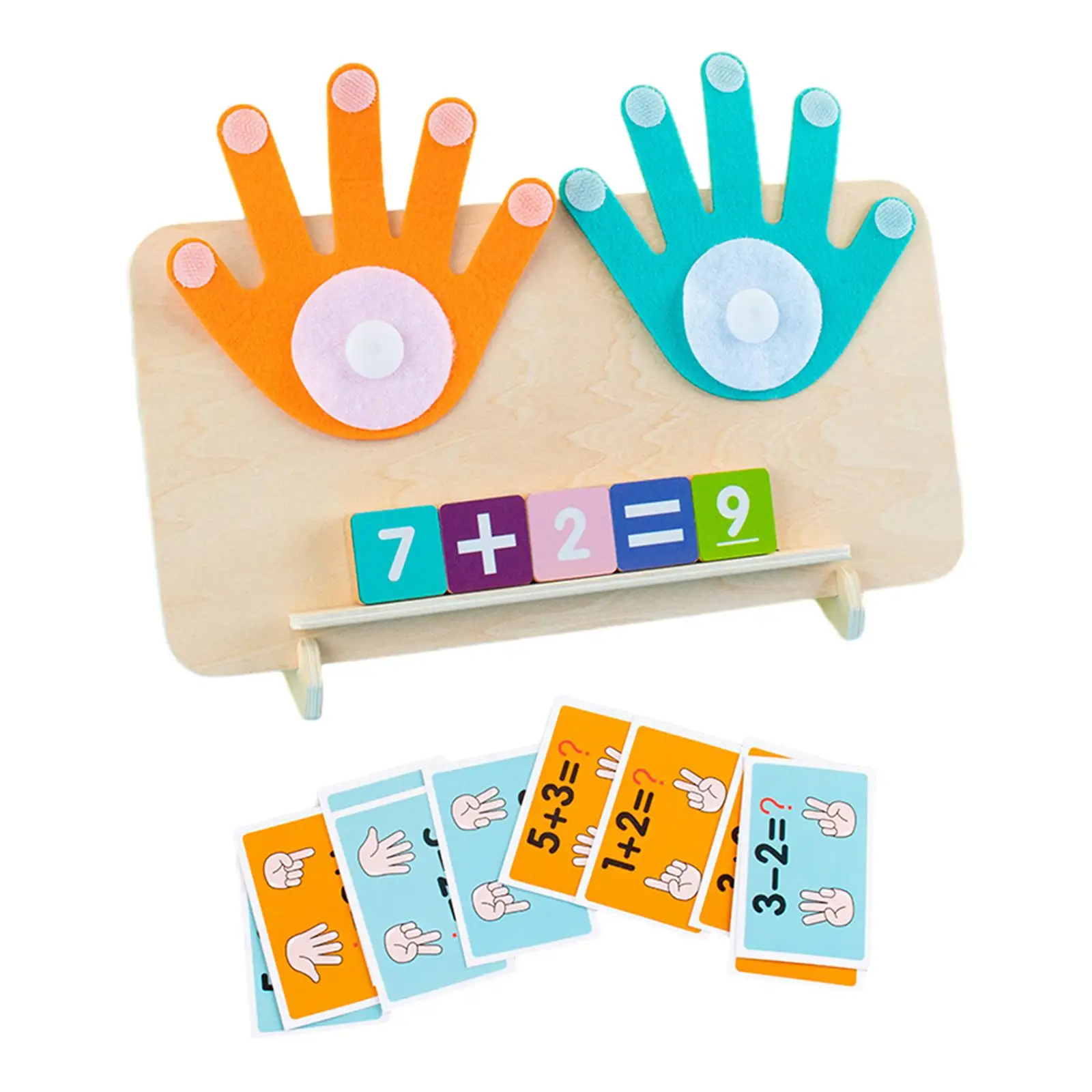 Finger Counting Math Toy Teaching Children Finger Counting Toy for Kids Kindergarten 3 4 5 Year Old Boys Girls Travel Game Gifts