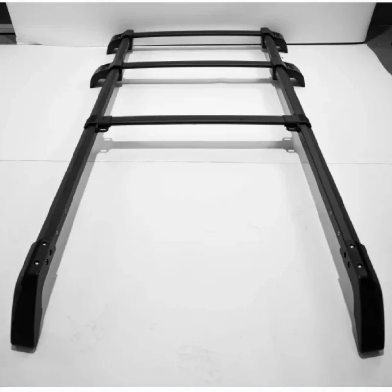 

High Quality 5PCS Aluminum Rail Rack Cargo Bars Crossbar Heavy Load Black Exterior Accessories