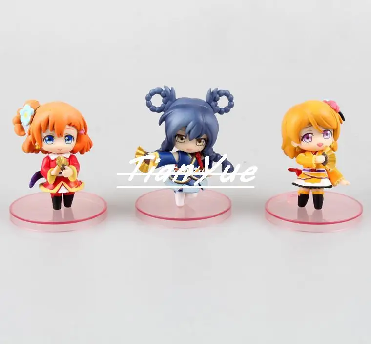 Anime Love Live Natsuiro Egao Jump ! 9pcs/set Kotori Minami Q ver. Figure PVC Figure Collectible Model Toy 6cm