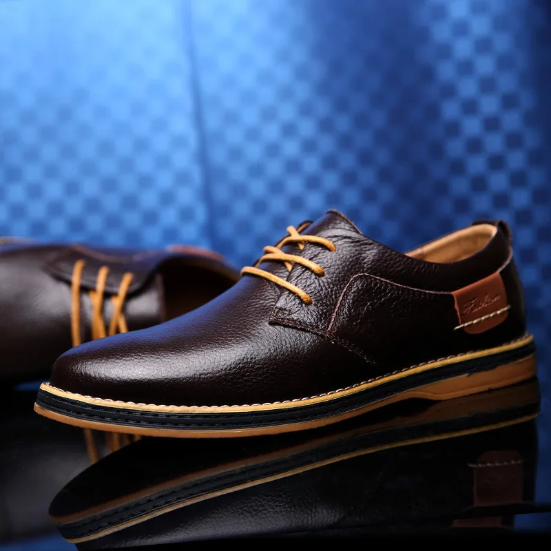 Men's Shoes Handmade Leather Casual Shoes Fashion Office Business Dress Shoes for Men Sneakers Plus Size 38-48 Zapatillas Hombre