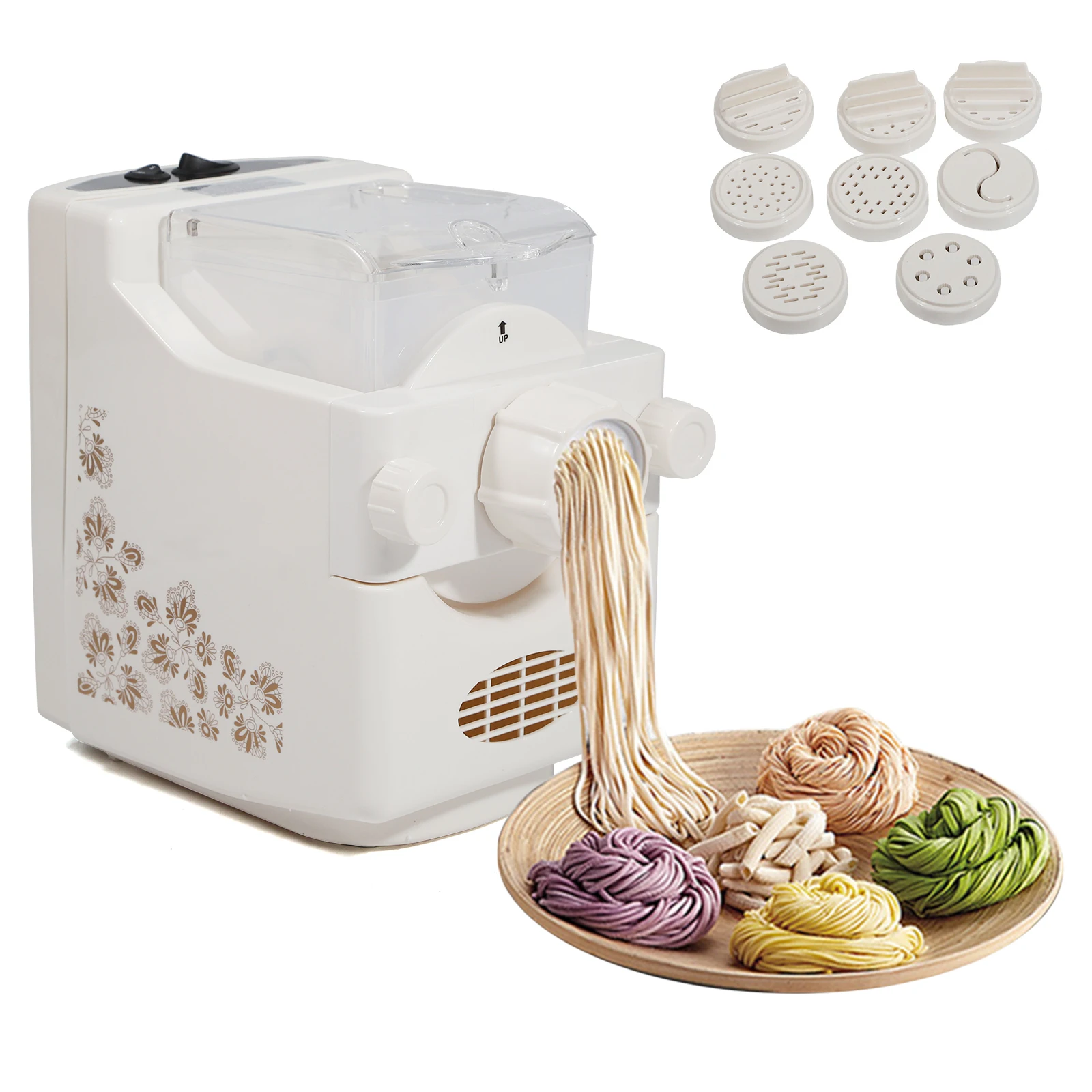 Household Fresh Pasta Maker Fully-Automatic Electric Noodle Cutter Dough Machine