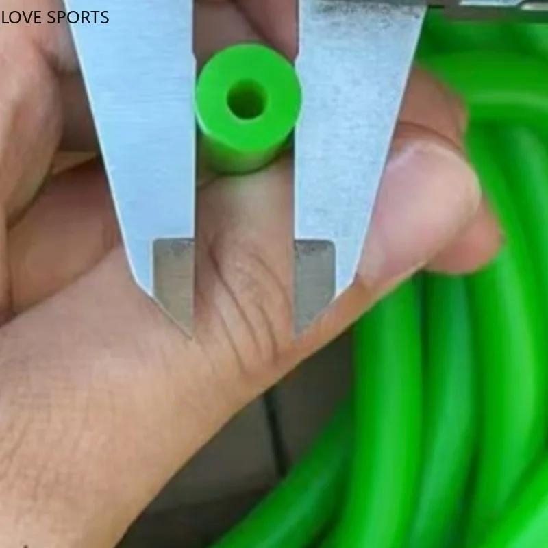 Nouveau tube en latex vert, polyvalent, durable, très élastique, 1/2/3M, ID 4mm, OD 10mm, bande de caoutchouc ronde en latex naturel pour les sports de plein air