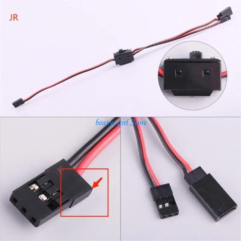 

C7AB 3 Way Power Extension Cable for Remote Car Trucks Crawlers Buggies Accessory