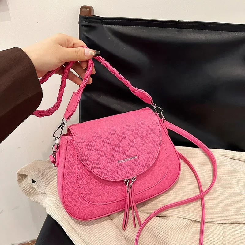 

High-End Minimalist Leather Tote Bag Unique Crossbody Purse For Women Vintage Designer Paris Fashion Large Capacity Shopper