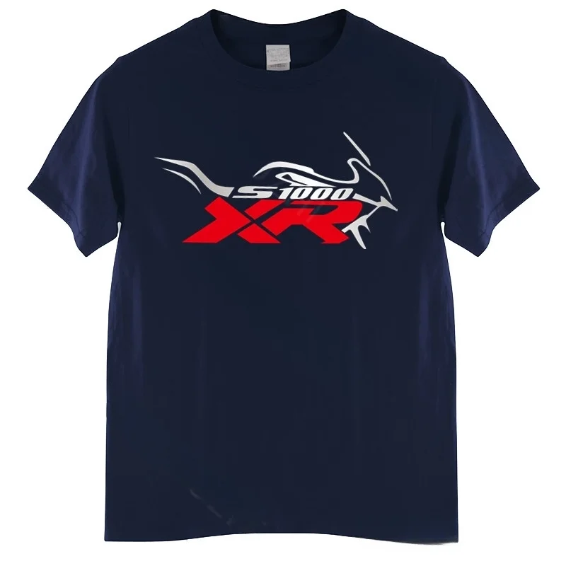 Motorrad S1000XR für Fahrer: Sommerliches Herren-T-Shirt mit Rundhalsausschnitt im Hipster-Stil – Lässiges Marken-T-Shirt für Männer – Detail 8